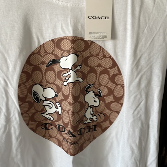 NWT Coach Snoopy Women’s t-shirt size medium - Picture 2 of 8